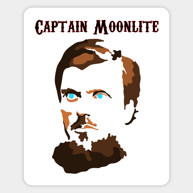 Captain Moonlite (stylised) Sticker by Australian_Bushranging